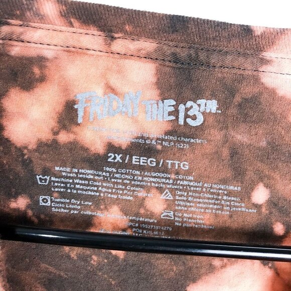 Friday the 13th Camp Crystal Lake Tie Dye Crewneck T Shirt 2X - Picture 5 of 5